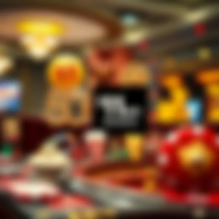 Illustration depicting various promotional offers available at online casinos