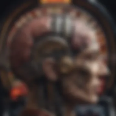 Psychology Behind Slot Machine Gambling An artistic representation of a brain with gambling symbols.