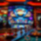A captivating view of a virtual casino interface showcasing diverse games