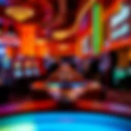 An overview of Atlantic City casino floor bustling with activity