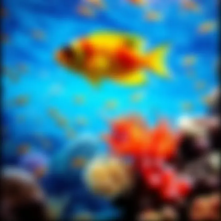 The Atlantic Ocean showcasing vibrant marine life.