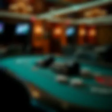 An elegant poker table set up for an engaging game night