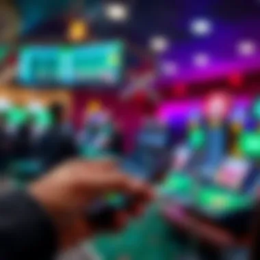 Mobile sports betting on smartphone
