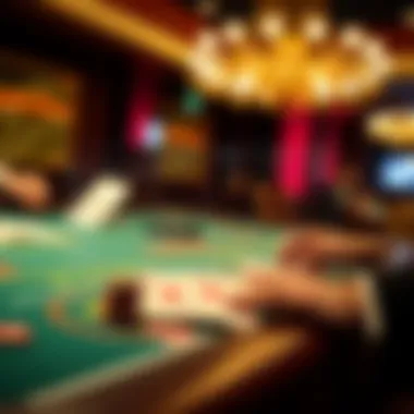 Different Hitting Scenarios in Blackjack Illustration showing different scenarios for hitting in blackjack