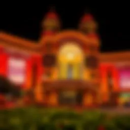 Exterior view of Chukchansi Casino showcasing its grand architecture