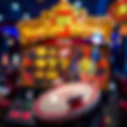 Visual representation of the Dancing Drums slot interface