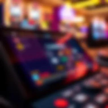 Online Gambling Interface Close-up of online gambling interface on a digital device