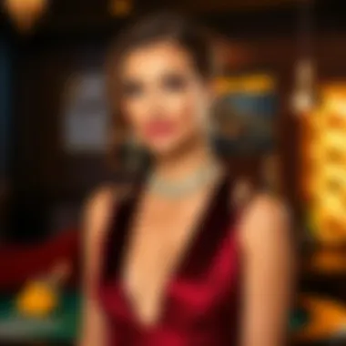 Elegant evening attire perfect for a casino night.