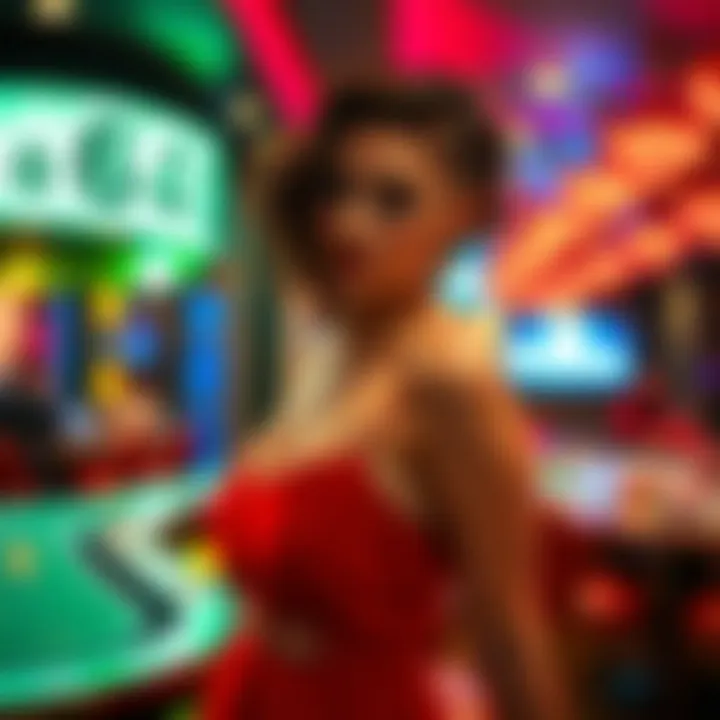 Stylish cocktail dress suitable for a vibrant casino atmosphere.