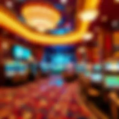 Vibrant Casino Atmosphere at Eldorado Resorts Interior of a lavish casino space within Eldorado Resorts, highlighting the vibrant atmosphere.