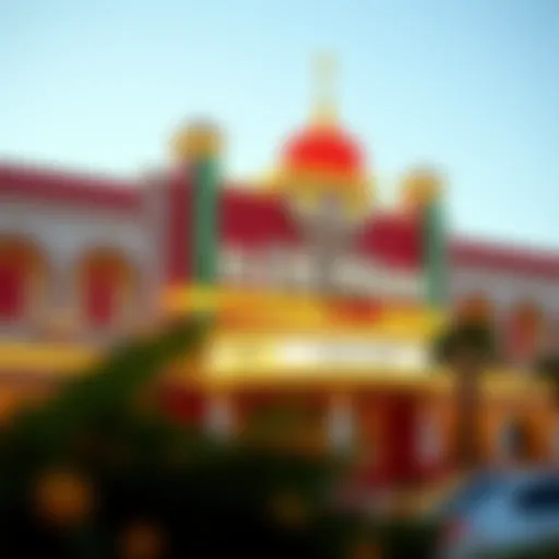 Exterior view of Ellis Park Casino showcasing its vibrant architecture