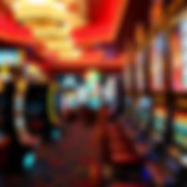 A glimpse of the gaming floor filled with various gaming machines