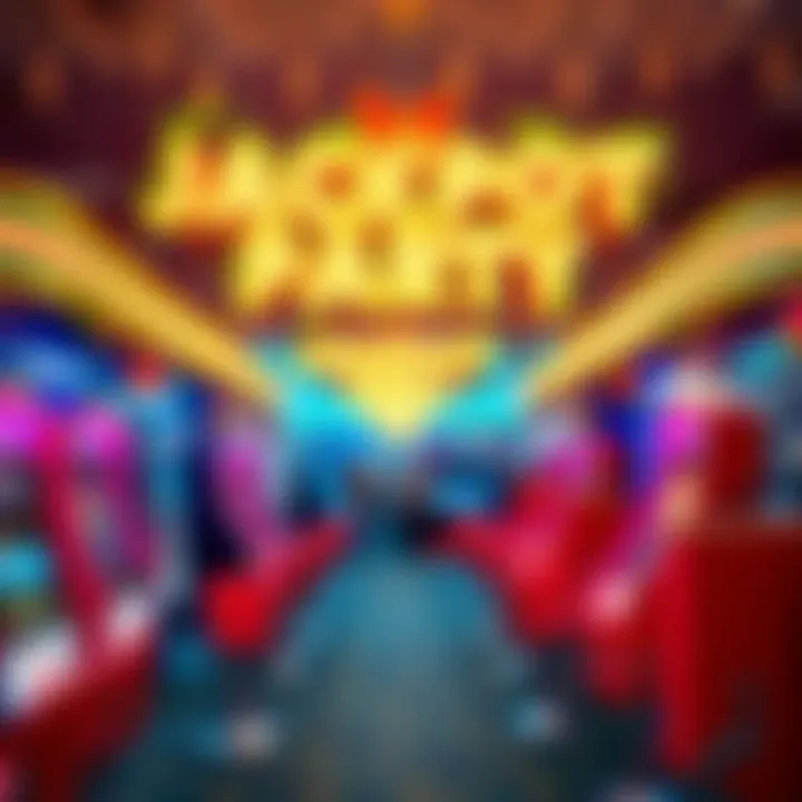 Festive Atmosphere of Jackpot Party Store A festive atmosphere inside a jackpot party store