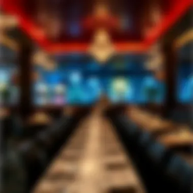 Fine dining restaurant ambiance