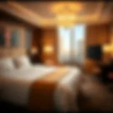 Luxurious budget hotel room on the Las Vegas Strip