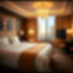 Luxurious budget hotel room on the Las Vegas Strip