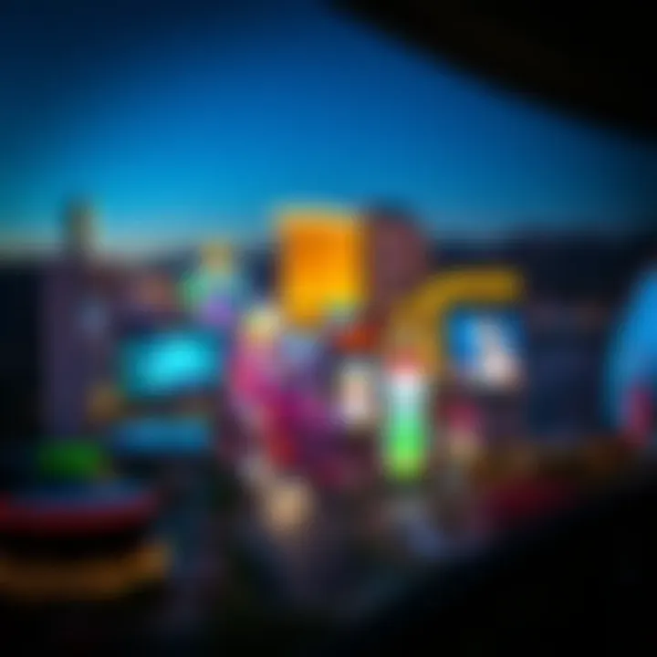 Nightlife View from Affordable Accommodation Vibrant nightlife view from a budget hotel balcony