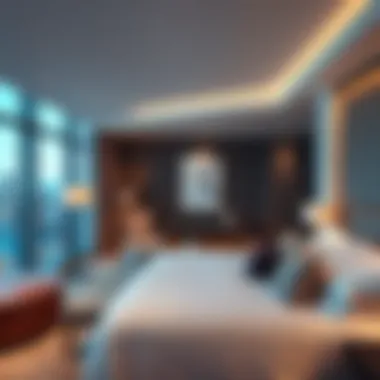 Luxurious guest room at Aria Resort showcasing modern design