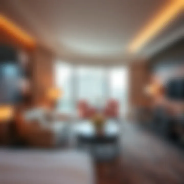 Amenities offered in the Augustus Fountain View Room, featuring modern comforts