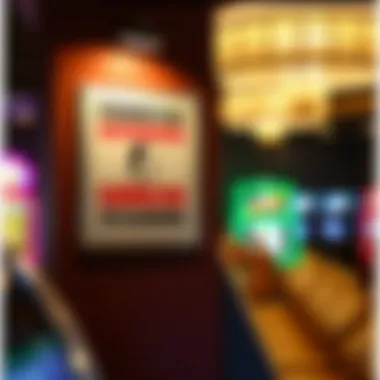 Promoting Responsible Gambling in Alabama A responsible gambling awareness poster displayed in a casino