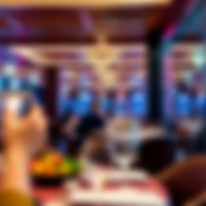 Luxurious dining options available at a casino