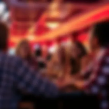 Social Experience at Casino A group of friends enjoying a night out at a casino