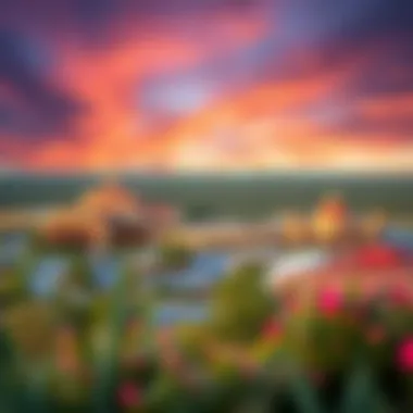 Casino Resort Landscape A scenic view of a casino resort with surrounding natural beauty