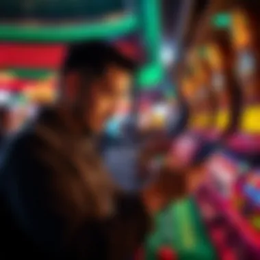 Mobile Engagement in DDC DoubleDown Casino Player engaging with mobile technology in DDC DoubleDown Casino