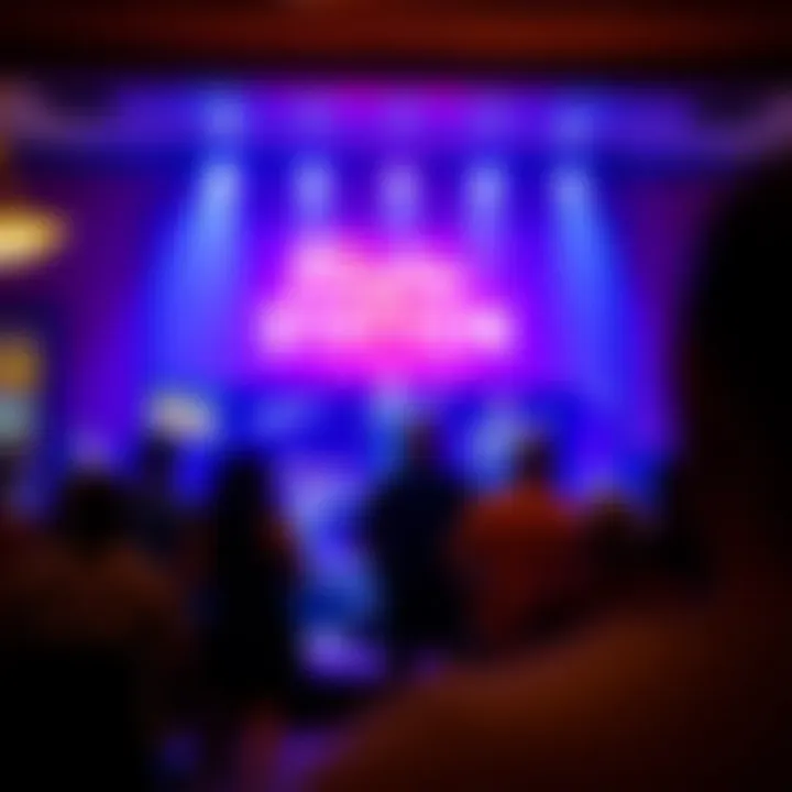 Showcasing a live entertainment event happening at the casino