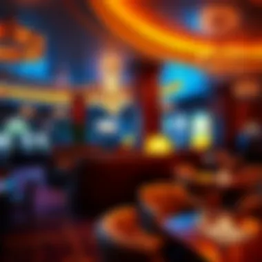 Luxurious lounge area within the casino offering relaxation