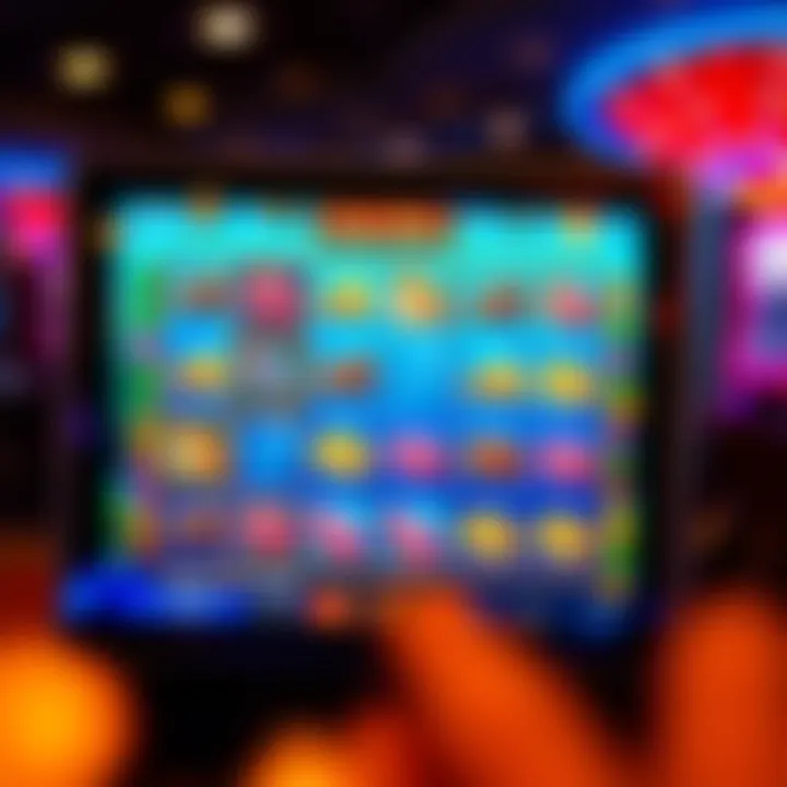 Engaging fish slots game interface on a digital screen