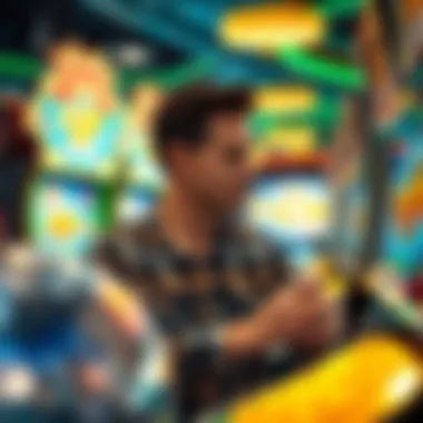 Player immersed in a thrilling fish slots game experience