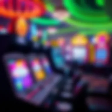 Diverse Instant Win Game Visuals Vibrant graphic showcasing various instant win games in a digital format