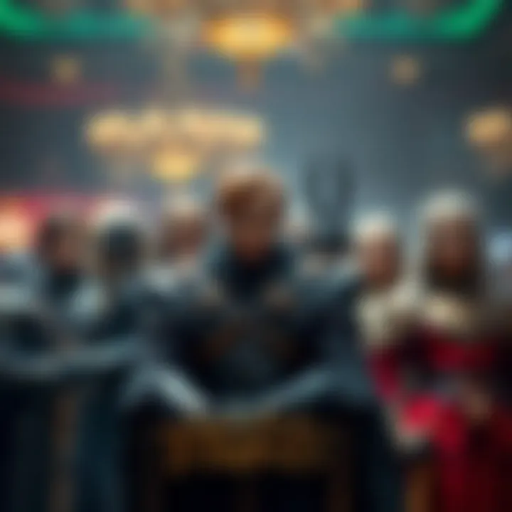 Symbolic representation of iconic Game of Thrones characters