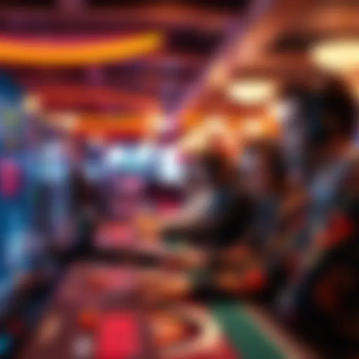 A competitive online gaming platform with players in action