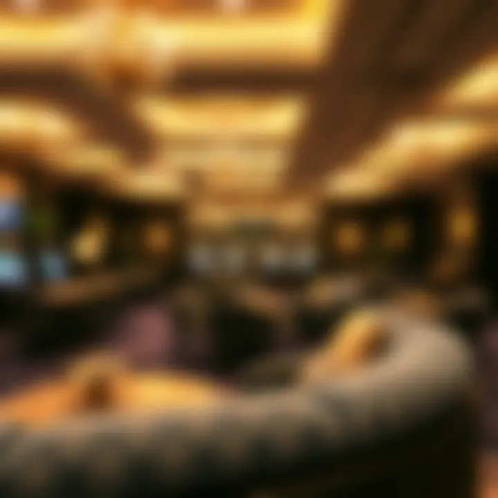 Luxurious Lounge Area at Gold Fortune Casino A luxurious lounge area for guests to relax and socialize