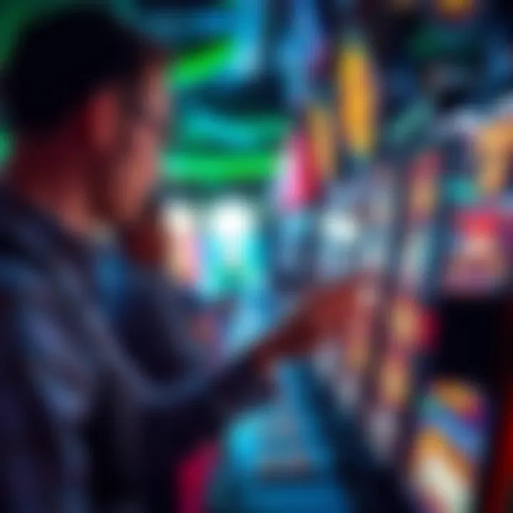 Mastering Slot Strategies A strategic player engaging with a slot machine