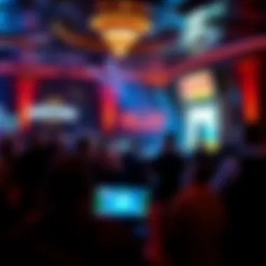 Crowd enjoying a live performance at the casino