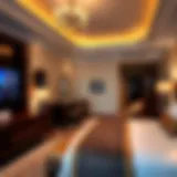 Luxurious hotel suite with elegant decor