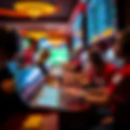 A dynamic representation of various sports betting options