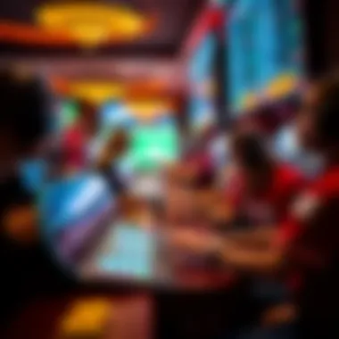 A dynamic representation of various sports betting options