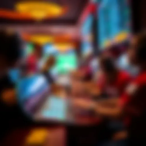 A dynamic representation of various sports betting options