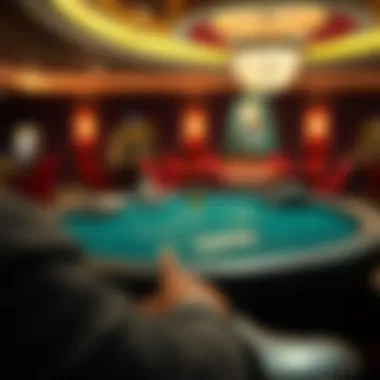 Virtual poker platform interface