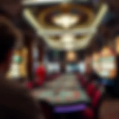 Exciting Casino Scene in Las Vegas Casino atmosphere in a Las Vegas gaming room