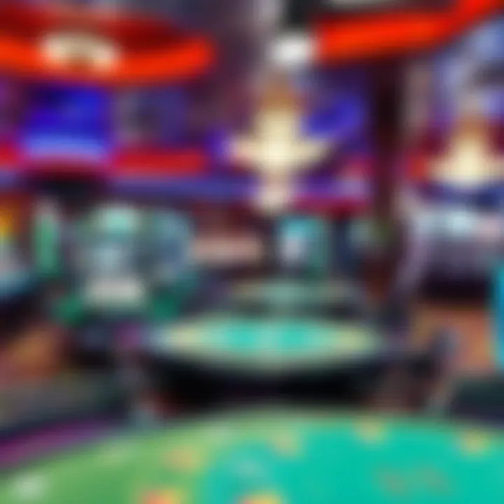 An exciting gaming floor showcasing a variety of table games.
