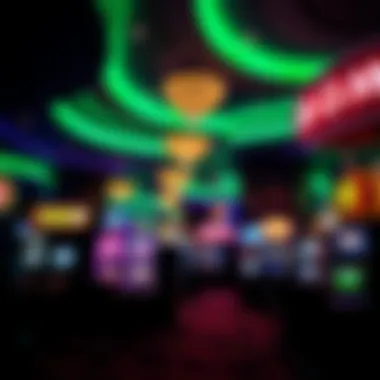 Inside the casino with vibrant gaming atmosphere