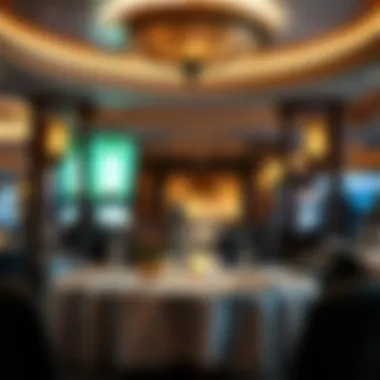 Fine Dining Atmosphere Elegant dining setting within the casino