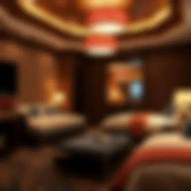 Stylish Accommodations Stylish hotel accommodations associated with the casino