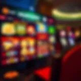 A captivating view of an online casino interface showcasing various games and payout options.