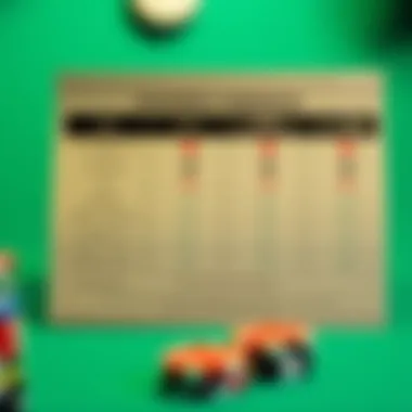 A comparison chart illustrating the features of various poker applications